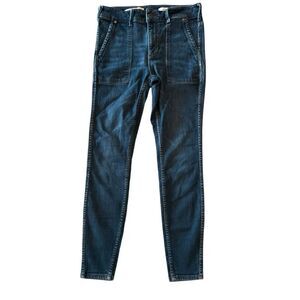 Pilcro And The Letterpress By Anthropologie Zip Fly Skinny Jeans Blue Size 29